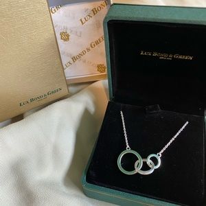 Lux Bond & Green sterling silver circle necklace